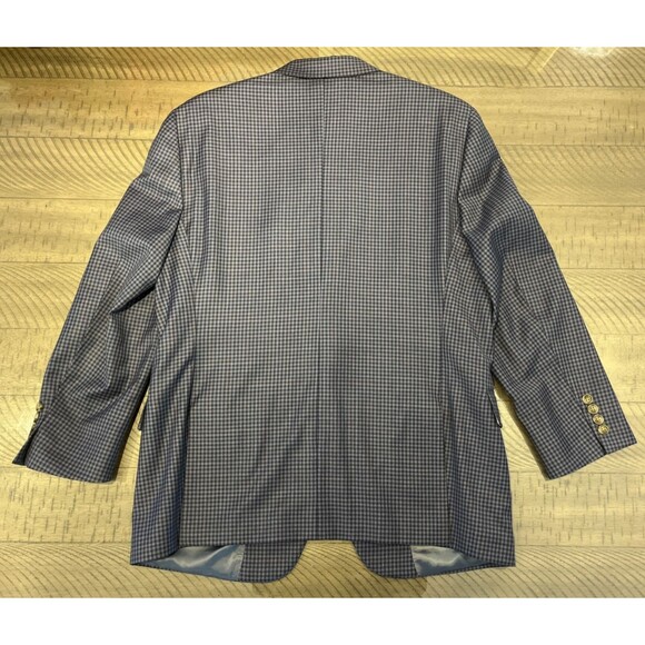 Hart Schaffner Marx Sport Coat Men's 42S Gingham Plaid Two Button Double Vented - Picture 8 of 9